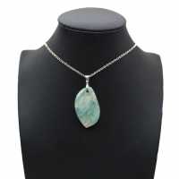 Amazonite Flame Pendant