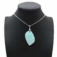 Amazonite Flame Pendant