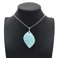 Amazonite Flame Pendant