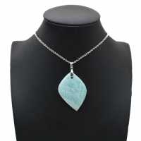 Amazonite Flame Pendant