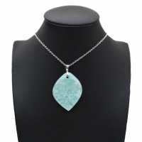 Amazonite Flame Pendant