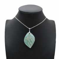 Amazonite Flame Pendant