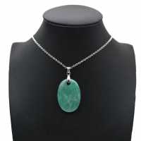 Amazonite Oval Pendant