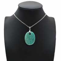 Amazonite Oval Pendant