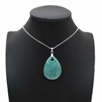 Amazonite Teardrop Pendant