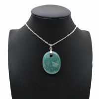 Amazonite Oval Pendant