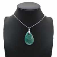 Amazonite teardrop pendant