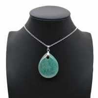 Amazonite teardrop pendant