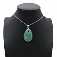 Amazonite teardrop pendant