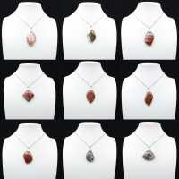Orbicular Jasper Diamond Pendant
