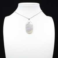 Banded agate pendant