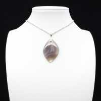 Banded agate pendant