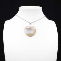 Banded agate pendant