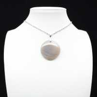 Banded agate pendant