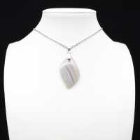 Banded agate pendant