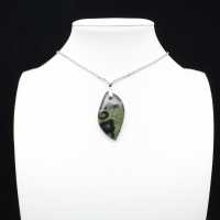 Kambamba Jasper Leaf Pendant