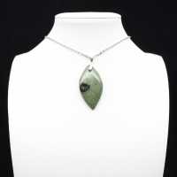 Kambamba Jasper Leaf Pendant