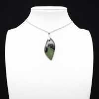 Kambamba Jasper Leaf Pendant