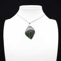 Kambamba Jasper Leaf Pendant