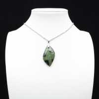 Kambamba Jasper Leaf Pendant