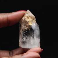 Quartz prism with inclusion
