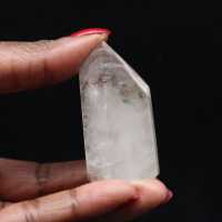 Quartz prism with inclusion