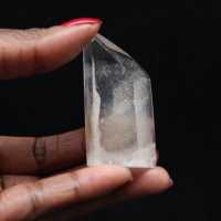 Quartz prism with inclusion
