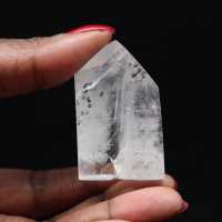 Quartz prism with inclusion