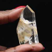 Quartz prism with inclusion
