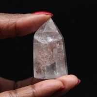 Quartz prism with inclusion