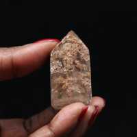 Quartz prism with inclusion