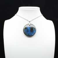 Round labradorite pendant