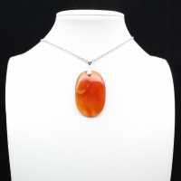 Polished Carnelian Pendant