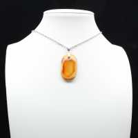Madagascar carnelian pendant