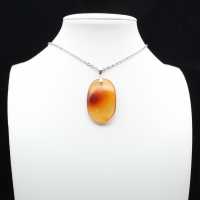 Carnelian stone pendant