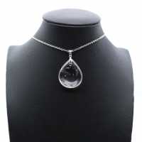 Natural rock crystal pendant