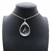 Rock crystal stone pendant