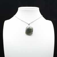 Square labradorite pendant