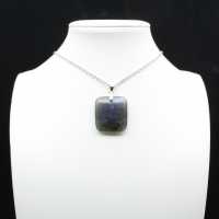 Square labradorite pendant