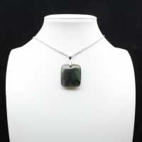 Square labradorite pendant