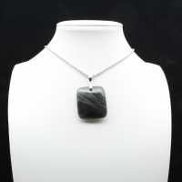 Square labradorite pendant