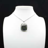 Labradorite square pendant