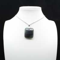 Square labradorite pendant