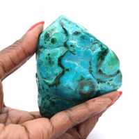 Polished stone Chrysocolla Congo