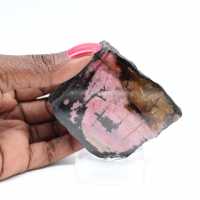 Natural Rhodonite slice for mineral collection