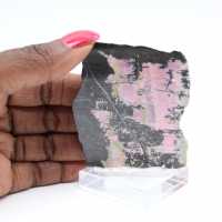 Natural Rhodonite slice ideal for decoration