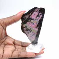 Natural Rhodonite slice for mineral collection