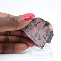 Polished Rhodonite slice quality decoration piece
