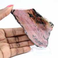 Rhodonite slice for decorative use