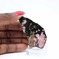 Natural Rhodonite slice ideal for decoration